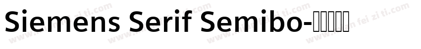 Siemens Serif Semibo字体转换